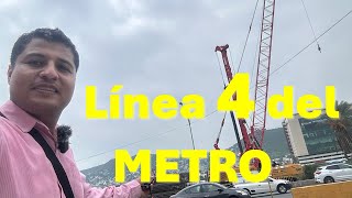 AVANCE de la CONSTRUCCIÓN de la LÍNEA 4 del METRO de MONTERREY [upl. by Anoo]