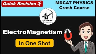 ELECTROMAGNETISM in One Shot All Concepts amp PYQs  MDCAT Physics Crash Course [upl. by Acinat]