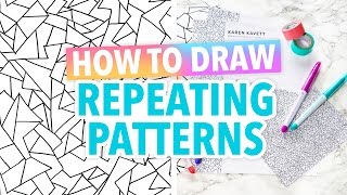 How to Draw Repeating Patterns Art Hack  HGTV Handmade [upl. by Llerroj]