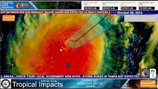 20241008 Hurricane Milton Update CAT4 Dangerous Hurricane Headed for WestCentral FL Coast SISE [upl. by Nylrahc]