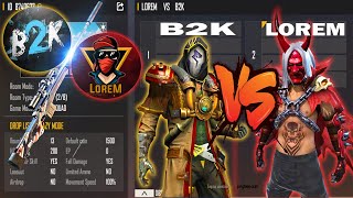 B2K VS LOREM  ONLY AWM LEGENDS ROOM  BEAST MATCH  تحدي ملوك القناصة بين بورن تو كيل و لورام [upl. by Kucik]