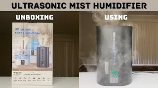 UltraSonic Mist Humidifier Unboxing and Plugin [upl. by Nnairak]