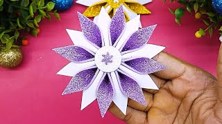 Snowflakes ❄️ How to Make Christmas Ornaments 🎄 Easy Xmas Decoration Ideas [upl. by Anelej]