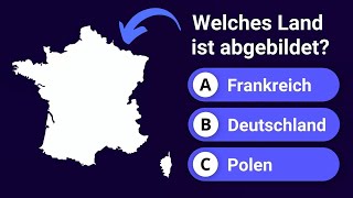 EUROPA QUIZ  Kannst du diese europäischen Länder am Umriss erkennen [upl. by Nwahsed]