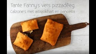 Pizza calzone met Tante Fanny Vers Pizzadeeg  gemaakt door Foodies magazine [upl. by Anirahc]