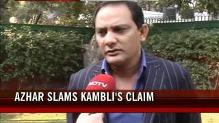 Azharuddin rubbishes Kamblis claims [upl. by Ayhdnas]