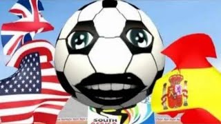 World Cup 2010  Wavin Flags amp Singing Soccerballs  Animated Clip Lost Media encontrado [upl. by Ardnekahs704]