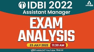 IDBI Assistant Manager Exam Analysis 2022  IDBI Bank Exam Question Paper Analysis  Adda247 [upl. by Siroled164]