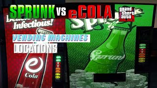 Sprunk vs eCola Vending Machines Locations GTA Online [upl. by Nirel]