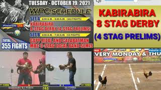 KABIRABIRA 8 STAG DERBY 4 STAG PRELIMS OCT19 2021Pitmasters live fight schedules [upl. by Aelanna240]