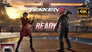 Nina vs Lee Ultra Hard  TEKKEN 8  4K 60FPS [upl. by Oregolac]