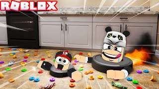 Robot Süpürge Yeme Oyunu   Panda ile Roblox Vacuum Eating Simulator [upl. by Jereld361]