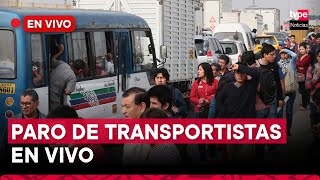 Así transcurre paro de transportistas en Lima I TVPerú Noticias EN VIVO hoy 26 de septiembre [upl. by Darnok]