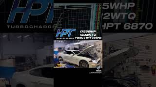 1755 HP Mustang Dyno with HPT 6870 Turbo [upl. by Adyeren]