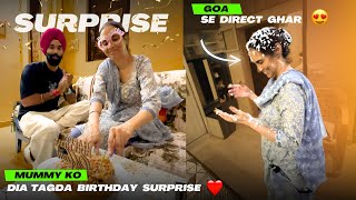 GOA se direct Delhi apne Ghar 😱 Mummy ko diya Tadga Birthday SURPRISE 😍 sab Hairaan ❤️ [upl. by Euhsoj]