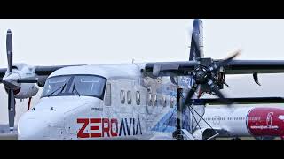 First Propeller Spin for ZeroAvias Dornier 228 19seat Testbed Aircraft [upl. by Itida838]