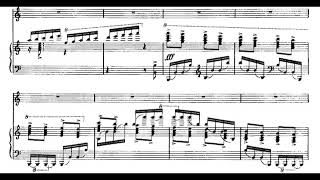 Conlon Nancarrow  Toccata for Violin and Player Piano 1935 ScoreVideo [upl. by Ocnarfnaig]