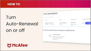 How to turn AutoRenewal on or off [upl. by Spada478]