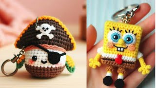 How to Crochet Keychain IdeasCrochet Amigurumi Keychain [upl. by Aizirtap]