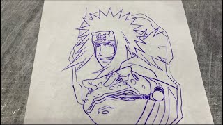 TATUANDO JIRAIYA  tattoo timelapse [upl. by Ttenaej342]