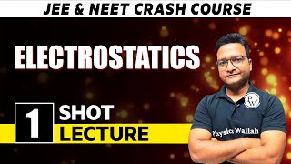 ELECTROSTATICS  ONE SHOT PHYSICS  CHAMPIONS  JEENEET CRASH COURSE [upl. by Bornstein]