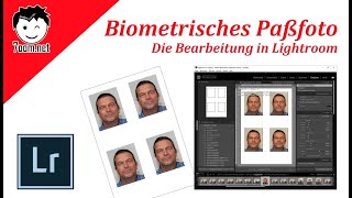 Biometrisches Passfoto Teil 2  Bearbeitung in Lightroom [upl. by Anahsahs]