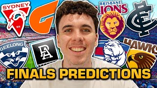 AFL FINALS PREDICTIONS 2024 [upl. by Ellehsor552]