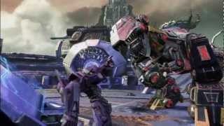 Transformers Fall of Cybertron  Grimlock vs Shockwave [upl. by Blaze]