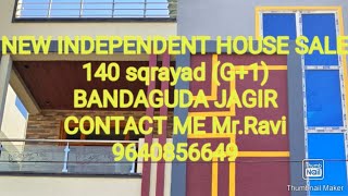 RR PROPERTY 1984 NEW INDEPENDENT HOUSE SALE 140 Square Yard G1WEST FACE BANDLAGUDA JAGIR [upl. by Oriaj821]