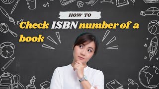 How To Check ISBN Number Of a Book application patent copyright [upl. by Oys]