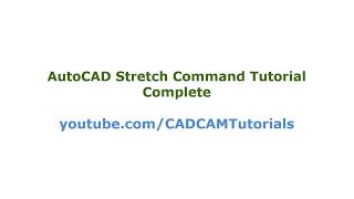 AutoCAD Stretch Command Tutorial Complete  Stretch Multiple Lines Horizontally Multiple Objects [upl. by Eiluj]