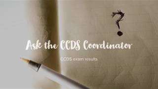 Ask the CCDS Coordinator Exam results [upl. by Ever]