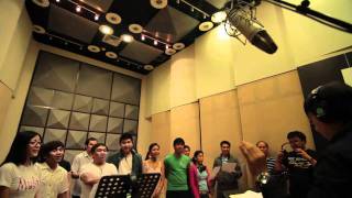 ABSCBN Christmas Station ID 2010 Recording Sessions [upl. by Eimmot]