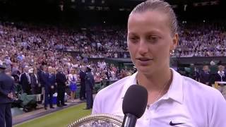 Petra Kvitova postmatch interview  Wimbledon 2014 [upl. by Belak]