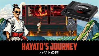 HAYATOS JOURNEY  brand new sega mega drive game for 2024 with rom link swords and a commentary [upl. by Nahshu]