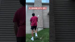 Lacrosse Wall Ball Routine For Beginner Defenseman [upl. by Dorfman]