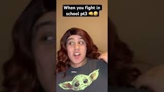 When you FIGHT in SCHOOL pt3 👊🤣 shorts shortsfeed viralshort viral [upl. by Thielen]