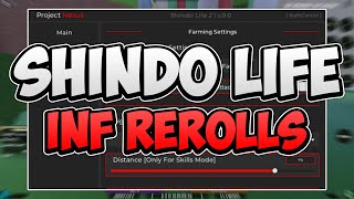 BEST Shindo Life Script Hack INFINITE REROLLS AUTOFARM SCROLL FARM amp MORE PASTEBIN 2024 [upl. by Amund]