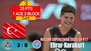 Russian Superleague 202324 R17 Lokomotiv Kaliningrad vs ProtonSaratov Ebrar Karakurt [upl. by Enahpets910]