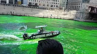 Dyeing the Chicago River Green [upl. by Kursh]