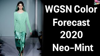 WGSN 4th Color Trend Forecast 2020  NeoMint [upl. by Nsaj614]