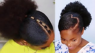 Testing Viral TikTok Hairstyles on My 4C Hair [upl. by Noizneb]