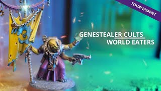 Genestealer Cults vs World Eaters  A 10th Edition Warhammer 40k Battle Report [upl. by Ennaeirb]