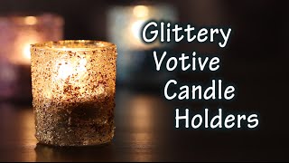 DIY Tutorial On How To Make Candle Holders With Glitter [upl. by Barry]