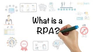 RPA In 5 Minutes  What Is RPA  Robotic Process Automation  RPA Explained  Simplilearn [upl. by Enaasiali]