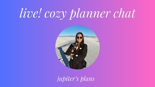 My First Live 📹 Cozy Wednesday Night Chat Planner System and Planners For 2025 [upl. by Adlesirhc403]