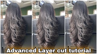 How to advanced layer hair cuttutorialstep by stepstep with layer hair cuteasy way2021in Hindi [upl. by Dnalevelc148]