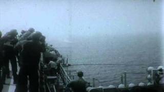 F0996 T2 Buckeye Catapult Shots Video USS Lexington [upl. by Kirshbaum]