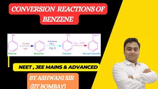 CONVERSION OF BENZENE TO TOLUENE  ACETOPHENONE  BENZOIC ACID  HYDROCARBONS CLASS 11 CHEMISTRY [upl. by Julide]