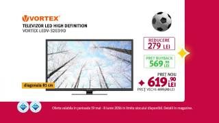 Reclamă ALTEX Vortex TV LED Fotbal  mai 2016 [upl. by Nolyaj785]